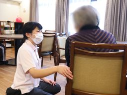 スタッフと利用者の会話