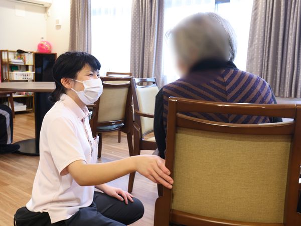 スタッフと利用者の会話