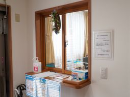 清潔な待合スペース