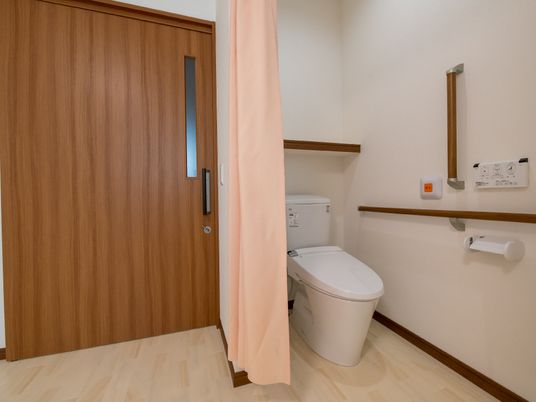 バリアフリーの洗面台トイレ