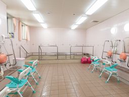 清潔な浴室設備