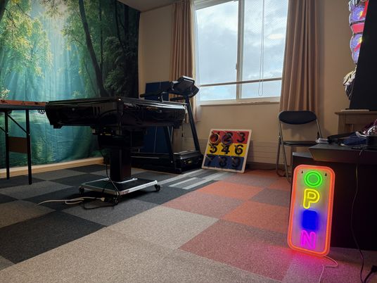 明るい機能訓練室