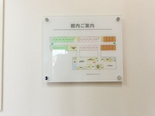 案内表示板の配置図