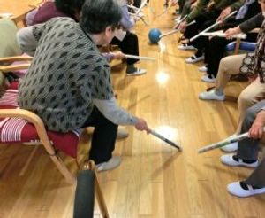 機能訓練を行う方々