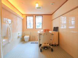 清潔なバリアフリー浴室