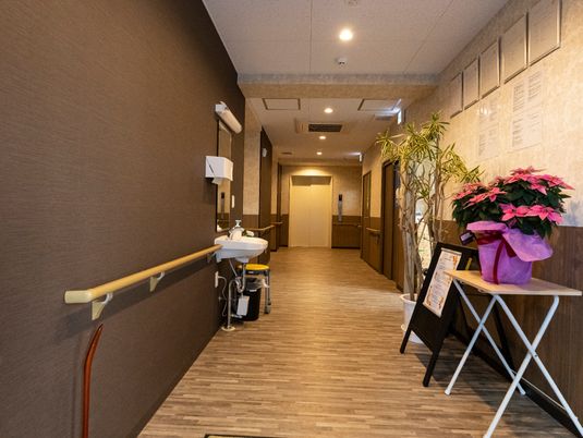 清潔感のある廊下