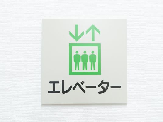 エレベーター案内標識