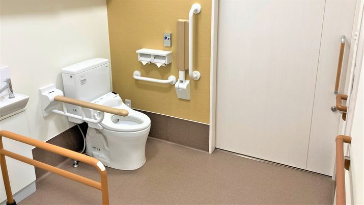 便利な設備のトイレ