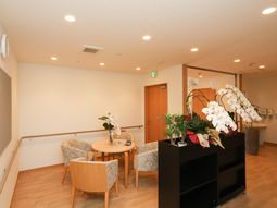 落ち着いた休憩スペース