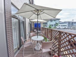 快適なテラスの様子