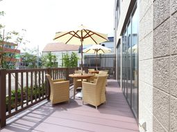 快適なテラスの様子