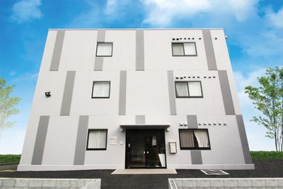 シンプルな建物の外観