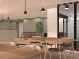 温かみのあるダイニングスペース