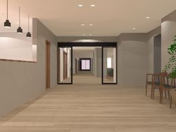 洗練されたモダンな廊下