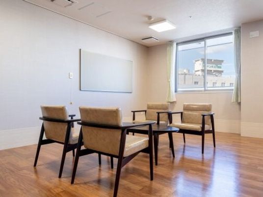 清潔感のある休憩室