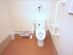 手すり付き清潔なトイレ