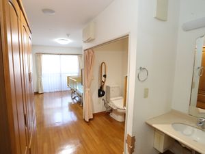 居室の様子を撮影