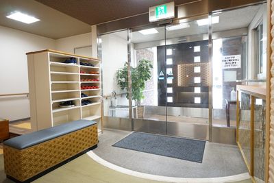 清潔感のあるエントランス