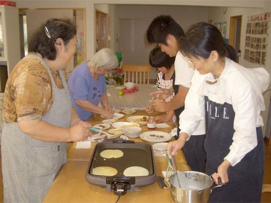 共同調理活動の様子