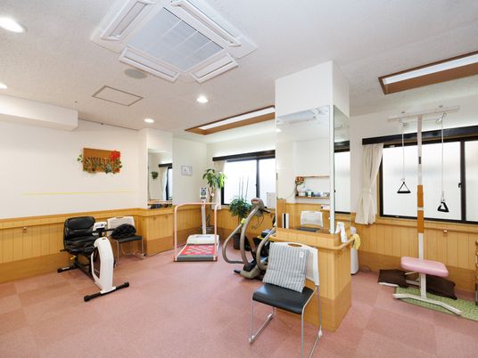 機能訓練用具が揃った部屋