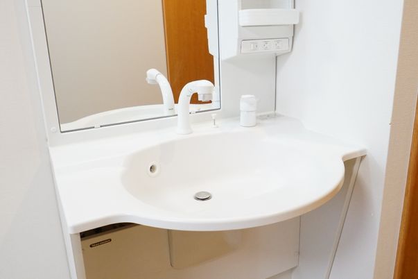 洗面台のクリーンな様子