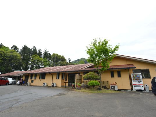 樹木に囲まれた落ち着いた建物