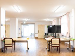 明るい共有スペース