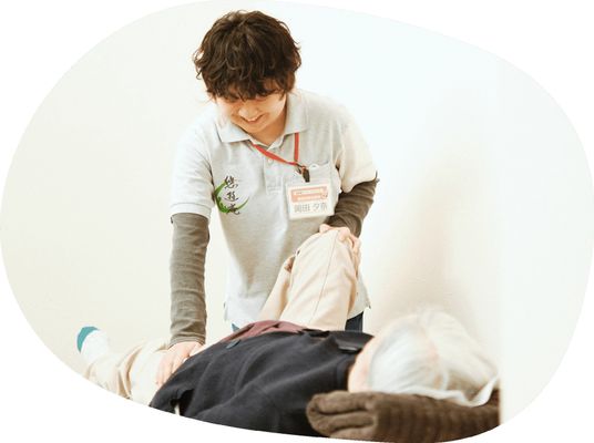 リハビリ中の様子訓練室  