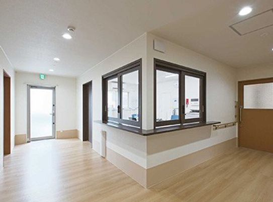 受付のある廊下