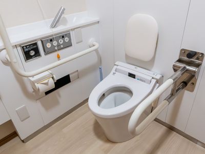 バリアフリーのトイレ