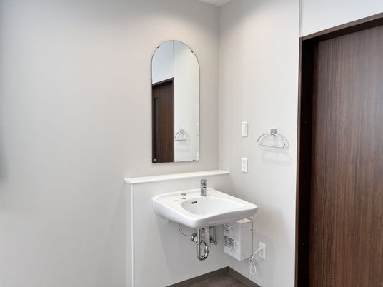 整備された洗面スペース