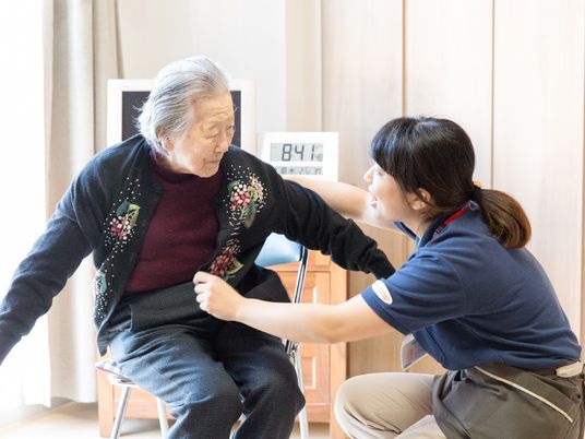 ケアスタッフと利用者の会話