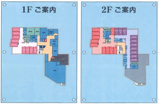各フロアの案内図