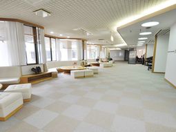 明るい共有スペース