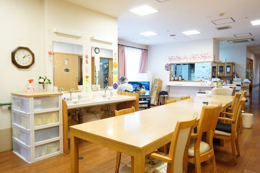 共用ダイニングの一角