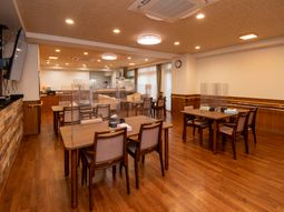 温かみのある食堂スペース