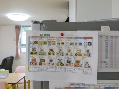 献立表掲示