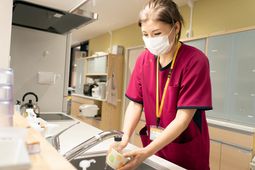 スタッフが作業する様子