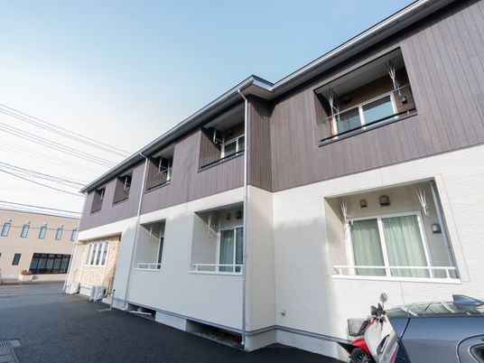 自然光が入る外観