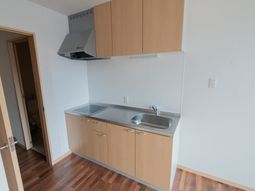 シンプルな調理スペース