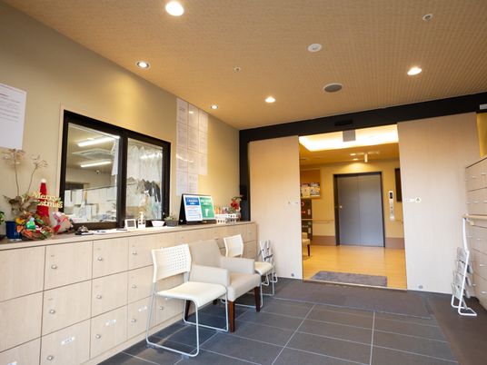 清潔な受付の様子