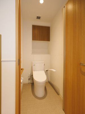 清潔なトイレの一角