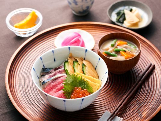 和風の健康的な食事