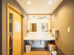 清潔な洗面台とミラー