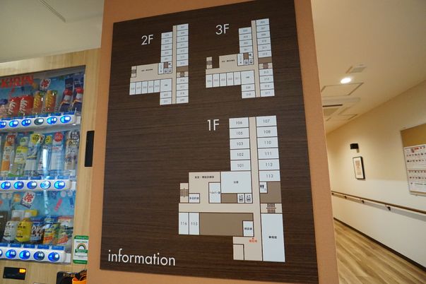 施設の案内図表示
