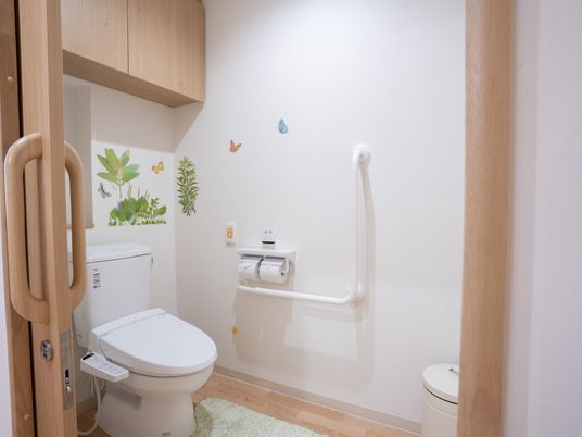 清潔なトイレ設備
