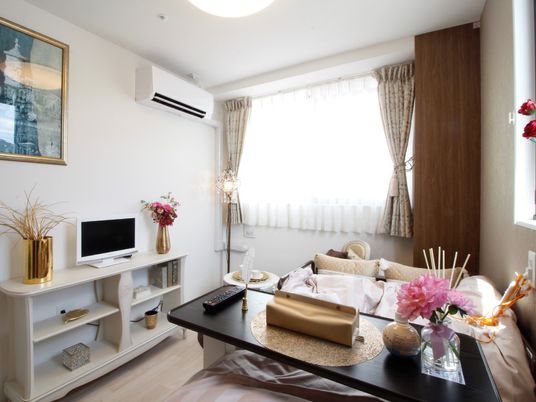 洋室の居心地の良い角度