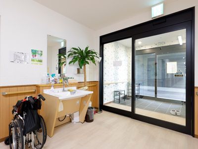 清潔感のあるエントランス