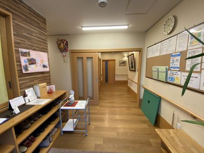 ゆったりとした廊下空間