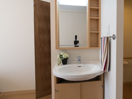 整った洗面台の風景